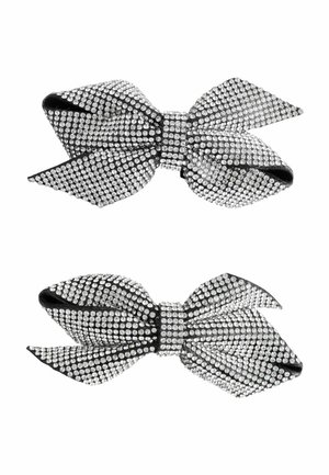 CHRISTMAS BOW  - Hiusasuste - silver tone