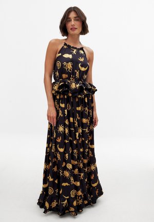 FLOUNCE WAIST HALTERNECK - Maksimekko - print