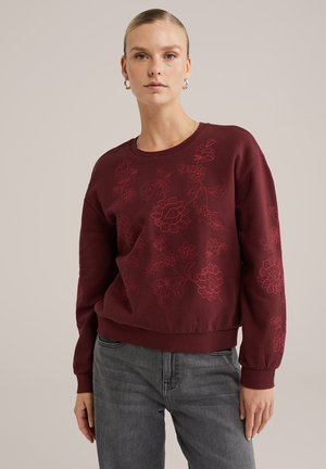 WE Fashion Sweatshirt - burgundy red