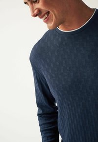Next MOCK LAYER - Pikkade varrukatega topp - navy blue