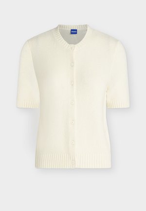 HUGO, SCUTINA - Vesta na kopčanje - open white