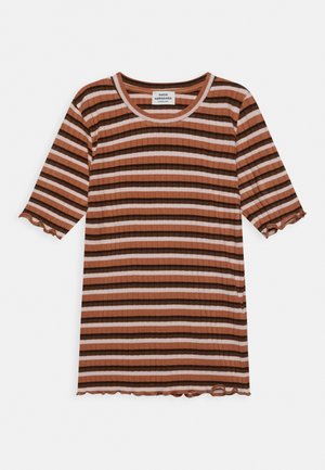 STRIPE TUVIANA TEE - T-shirt estampada - brown
