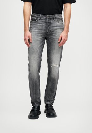 Calças de ganga de perna direita - dark grey