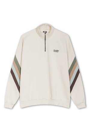 Kaotiko CREW WALKER SOCIETY ZIPPER UNISEX - Sweatshirt - bone