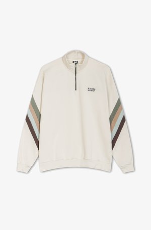 Kaotiko CREW WALKER SOCIETY ZIPPER UNISEX - Sweatshirt - bone