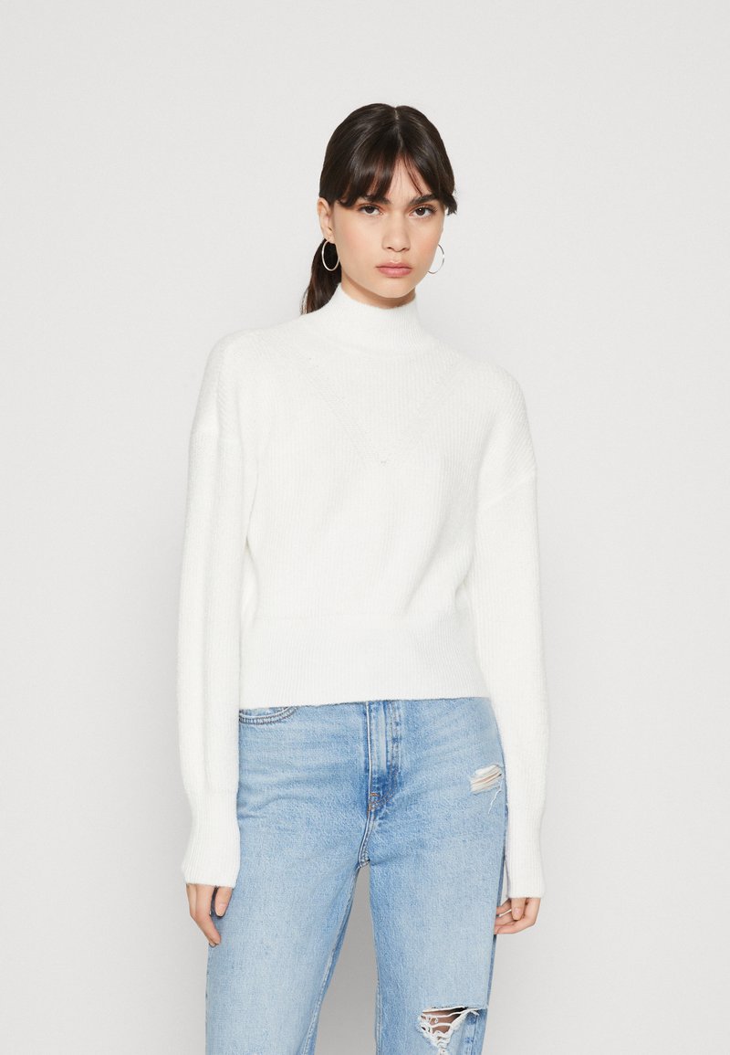 Noisy May NMNELLA HIGH NECK CROP - Camisola - sugar swizzle