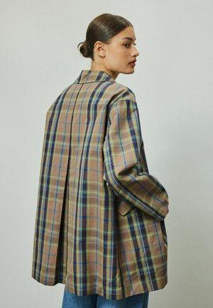 Next, REGULAR FIT - CHECKED TRENCH COAT - Short coat - neutral