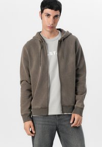 Samsøe Samsøe PIET ZIP HOODIE - Hoodie - turkish coffee