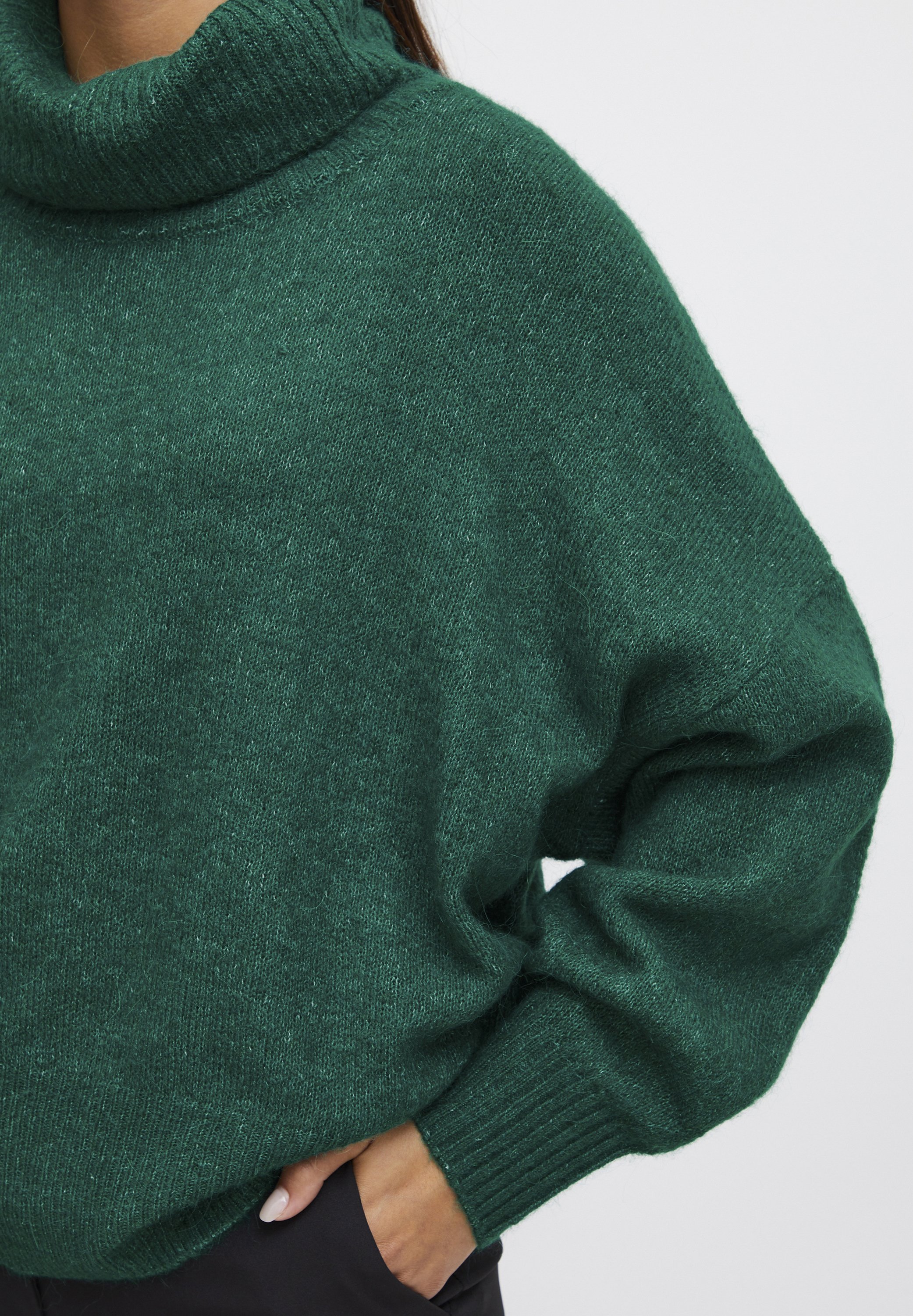売れ筋商品|||イチ ニット&セーター レディース アウター IHKAMARA - Jumper - quetzal green ICHI IHKAMARA - Jumper - quetzal green/evergreen - Zalando.co.uk
