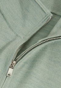 Reiss REGULAR FIT - BLACKHALL HALF-ZIP - Neule - sage green melange