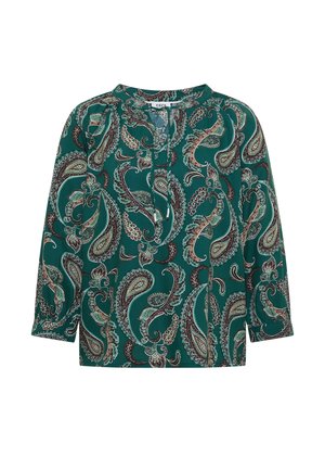 Cecil, 3/4-ARM BLUSE MIT SPLIT NECK UND PRINT - Blouse - dark fir green
