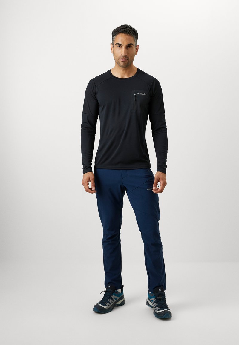 Chemise Columbia Omni Wick Homme 2XL, Manches Longues, Bleu, Activewear, Occasion (défauts)