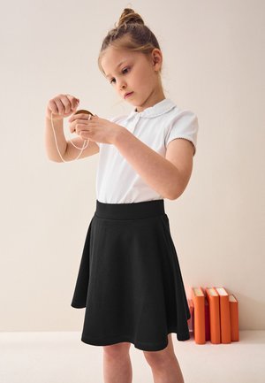 Next, JERSEY STRETCH PULL-ON SCHOOL SKATER SKORT - A-lijn rok - black