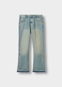 FLARED OPEN HEM - Flared jeans - azure blue