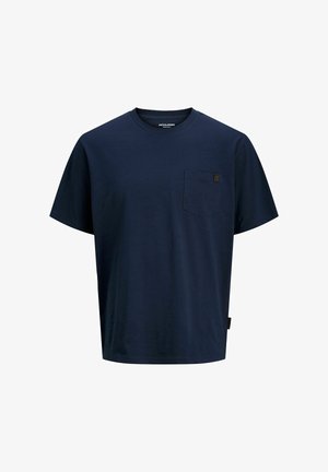 Jack & Jones, T-SHIRT PLUS SIZE BADGE T-SHIRT - T-Shirt basic - navy blazer