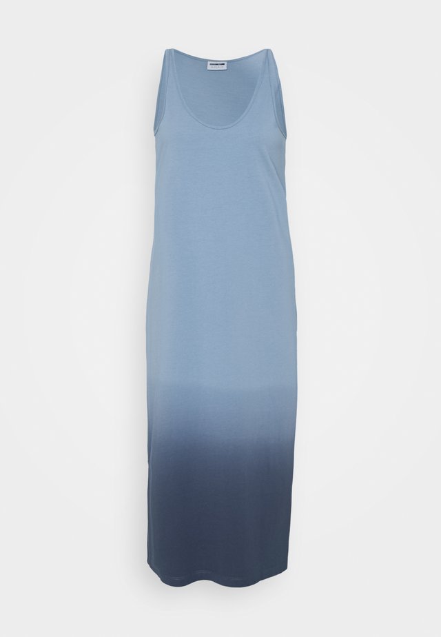 NMOMBRE CALF DRESS - Robe en jersey - faded denim