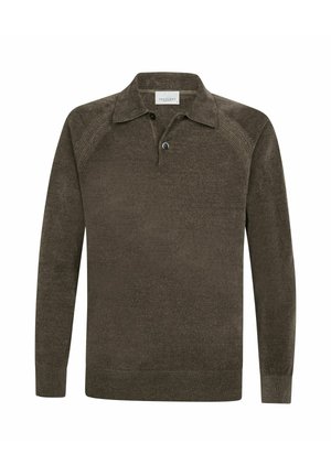 PROFUOMO, PROFUOMO POLO LONG SLEEVE - Maglione - brown