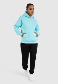 Smilodox ODELIA BASIC HOODIE - Jersey con capucha - türkis