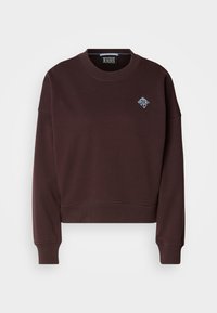 EMBROIDERED LOGO RELAXED FIT - Pusa - chocolate plum
