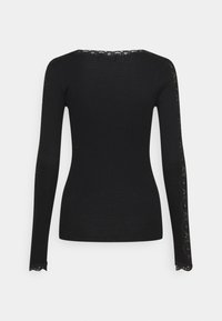 Rosemunde BERNADINE  REGULAR O NECK - Top dugih rukava - black