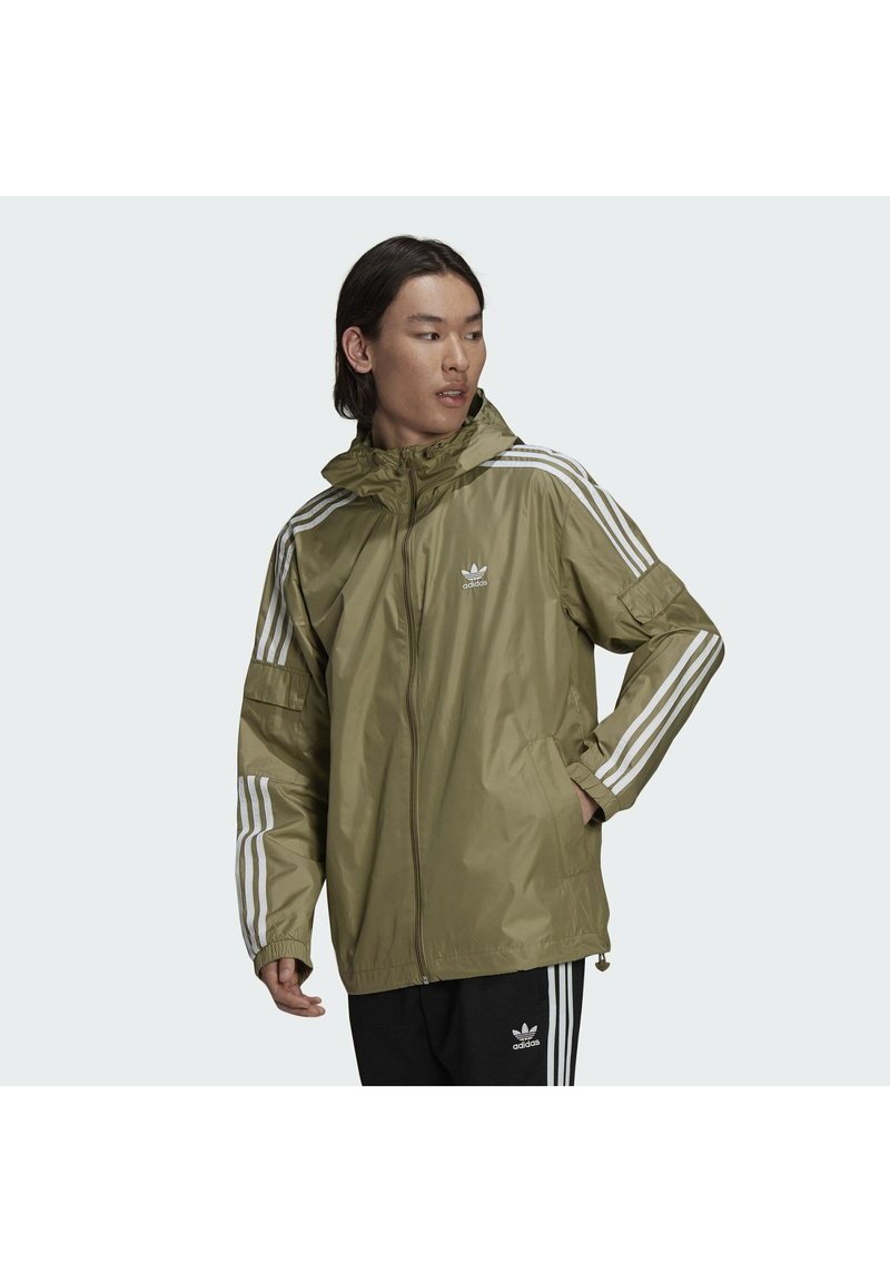 adidas windbreaker grün