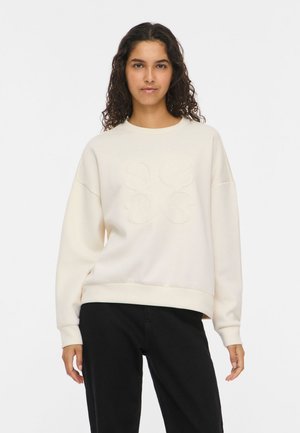 VILA, LONG SLEEVED SWEATSHIRT VIREFLECT ROUND NECK - Sweatshirt - birch