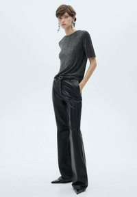 Mango Print T-shirt - silver-coloured