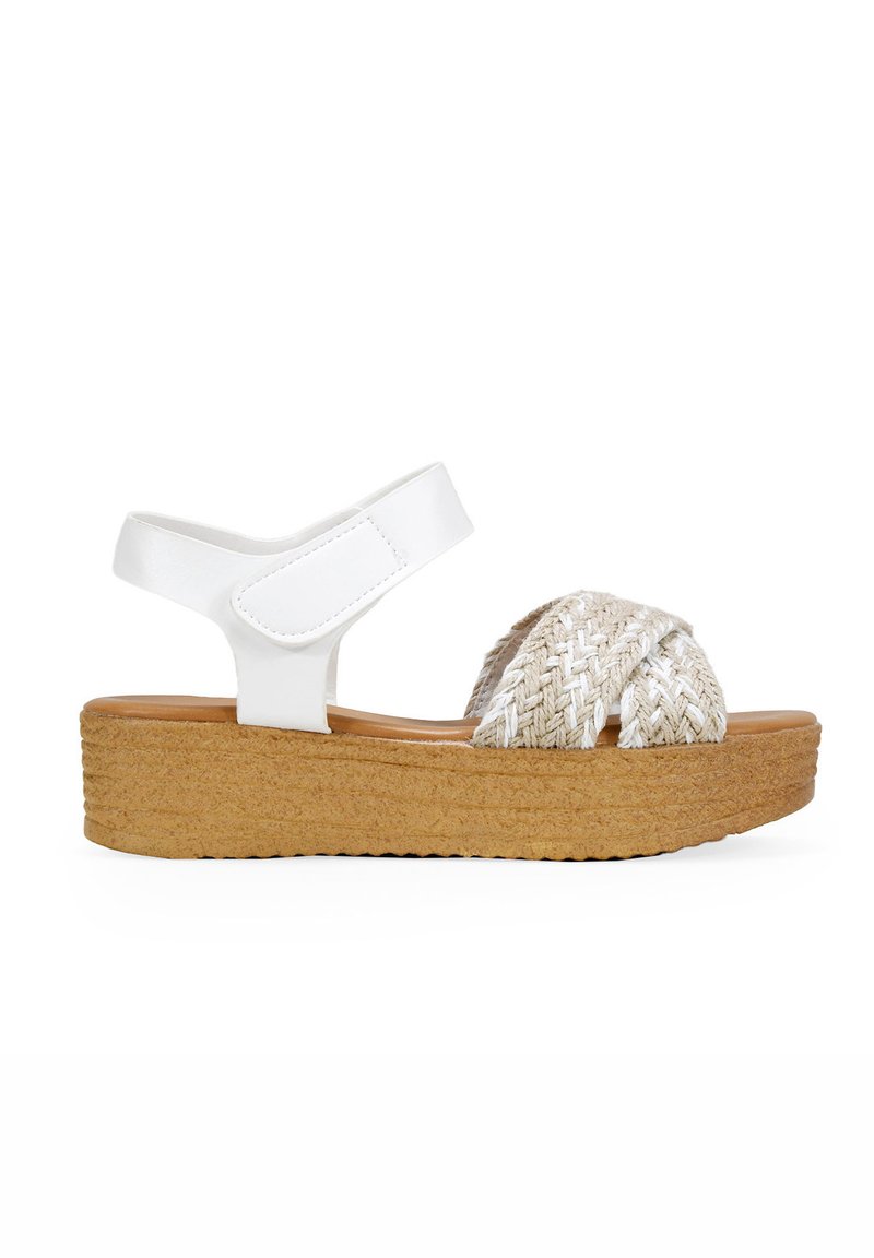 Bosanova RAFIA  - Sandalias con plataforma - blanco