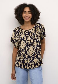 Kaffe ULLA RELAXED FIT - Bluse - midnight   sand print