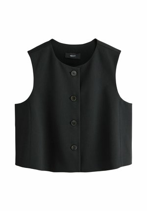PETITE FIT - TAILORED CREW NECK - Weste - black