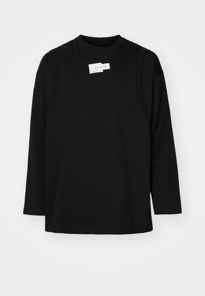 Feng Chen Wang DECONSTRUCTED LONG-SLEEVE UNISEX - T-shirt à manches longues - black