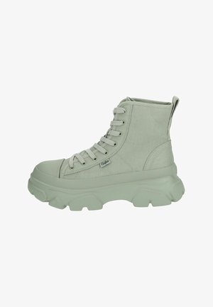 Bottines à lacets - sage green