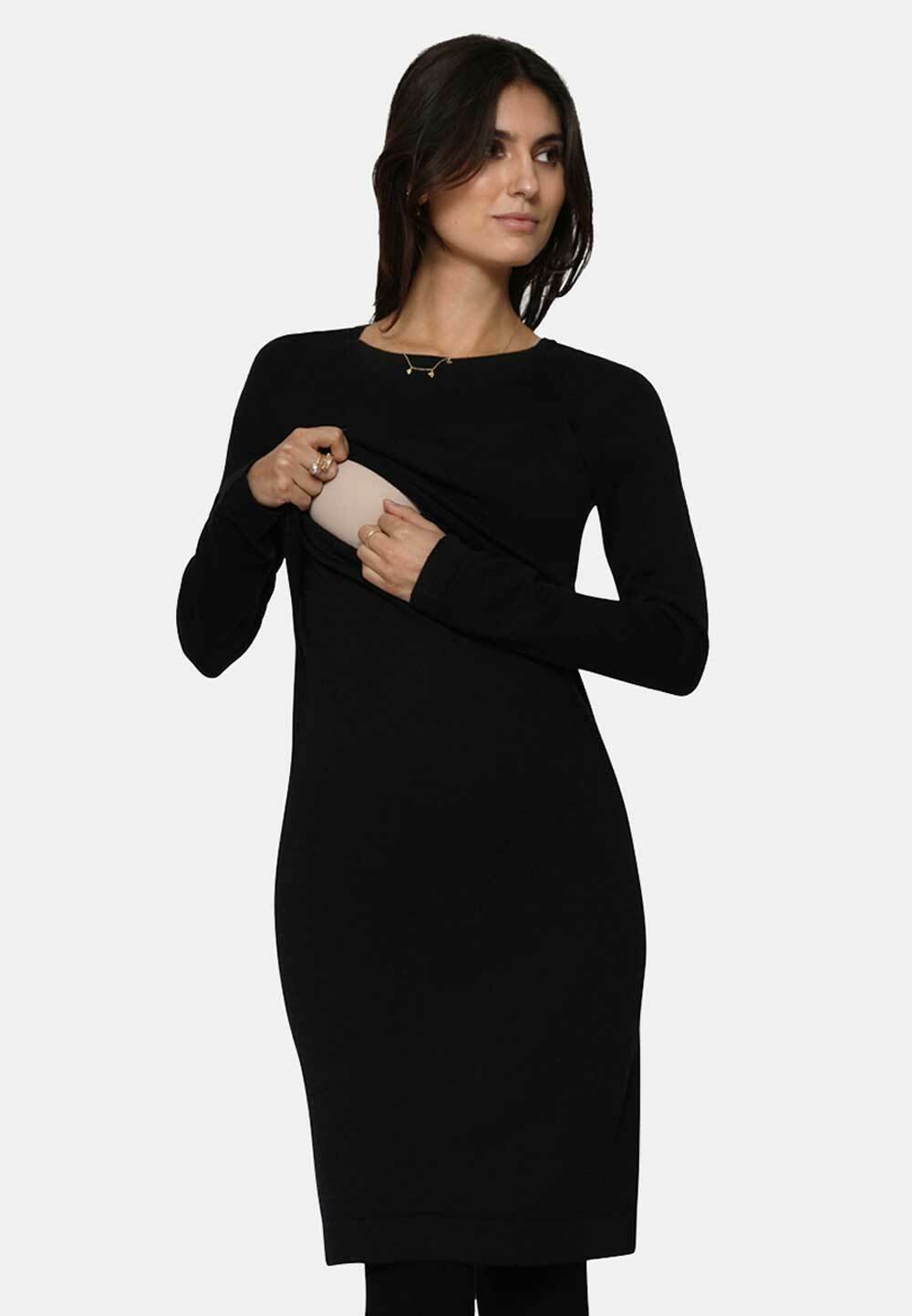 milker LUCIA STILL- - Strickkleid - black/schwarz - Zalando.de