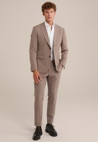 WE Fashion THE FLEX SUIT - Pantaloni de costum - beige