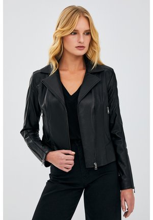 Leather jacket - black