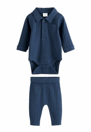 Next, REGULAR FIT - POLO BODYSUIT AND LEGGING BABY SET - Body - navy blue