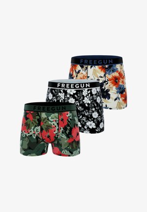 Freegun 3 PACK PRINTED - Boxers - rouge noir blanc