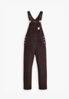 RED TAB™ OVERALLS - Radničke traperice s naramenicama - black coffee