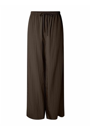 Pieces, TROUSERS PCJABINA MW STRING - Pantalon classique - hot fudge