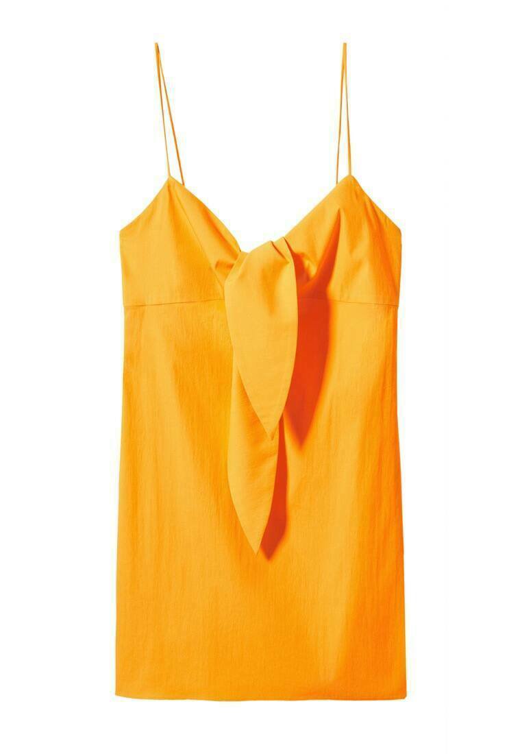 Mango Etui-jurk mosterdgeel
