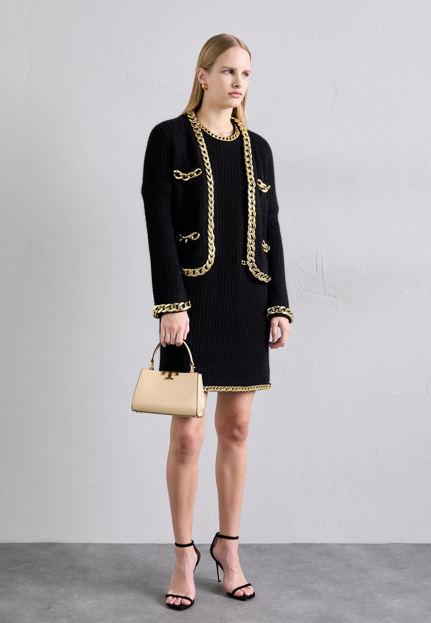 ジャケット TORY BURCH 'Kendra Chain' Blazer Black Tory Burch KENDRA CHAIN CARDIGAN - Blazer - black - Zalando