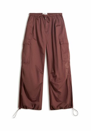 Pantaloni cargo - dark red