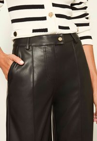 Lipsy TAILORED WIDE - Kalhoty - black
