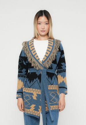 ONLMICHIGAN - Gilet - ombre blue/birch/black/toasted coconut