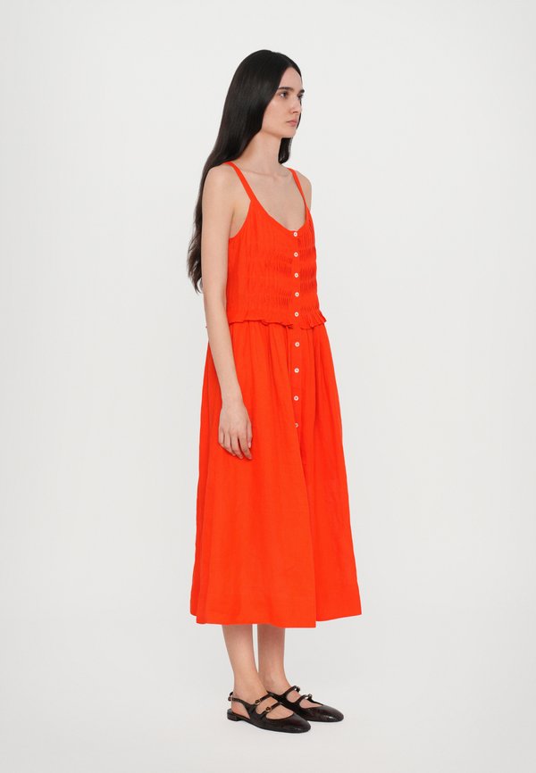 ZORA SOLID TANK BUTTON DOWN DRESS  - Day dress - chili2