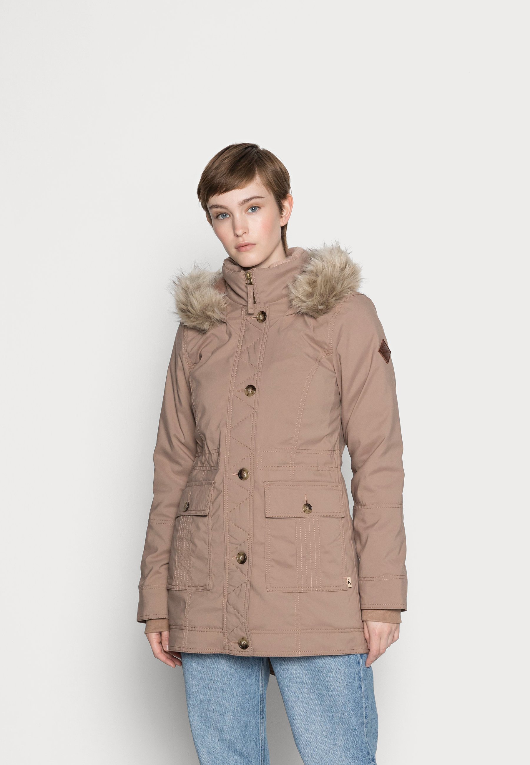 Hollister Co. LINED - Abrigo de invierno - ginger snap/amarillo - Zalando.es