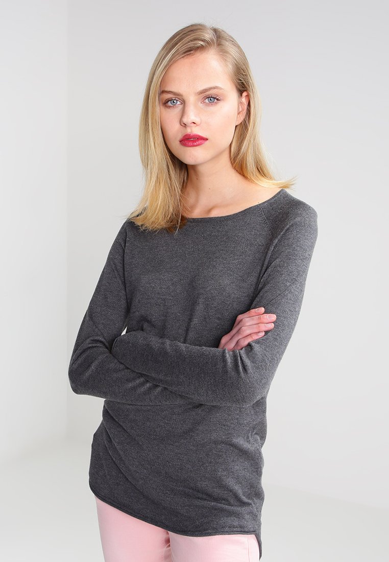 ONLY ONLMILA LACY L S LONG  - Camisola - medium grey melange