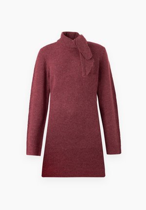 VERONA SCARF - Vestido de malha - bordeaux