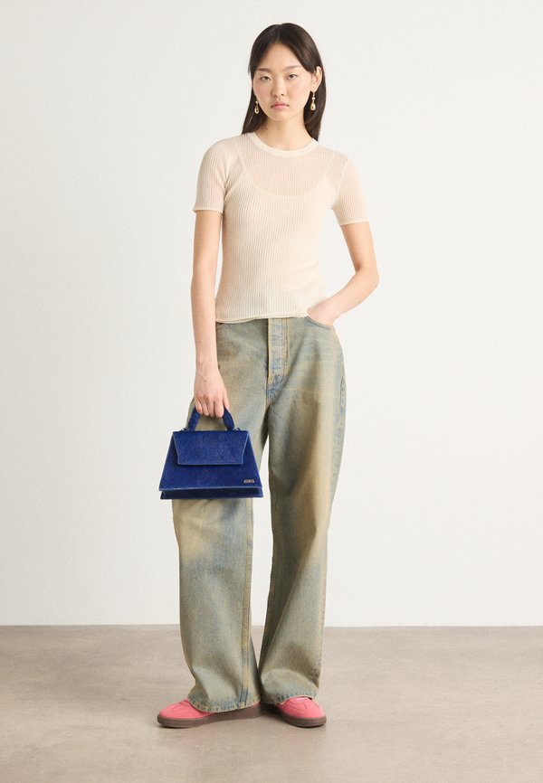 SHEER - Print T-shirt - coconut2