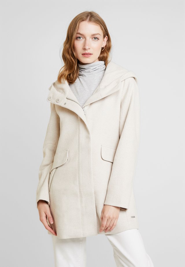 WINTERLY COAT - Classic coat - beige/white